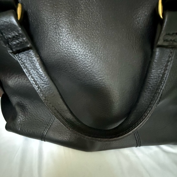 Madewell Glasgow Leather Black Satchel Bag - Picture 9 of 16
